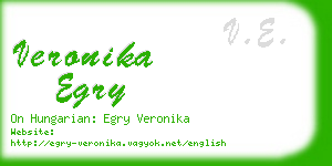 veronika egry business card